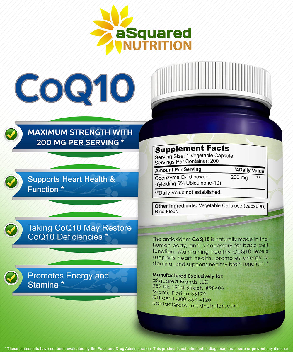 Enzyme ubiquinone antioxidant pill