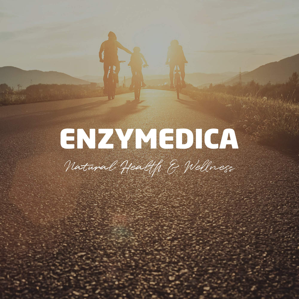 hand holding Enzymedica bottle to show compact size and travel-friendly supplement benefit