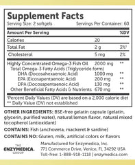 Aqua Biome Fish Oil bottle label showing 120 count