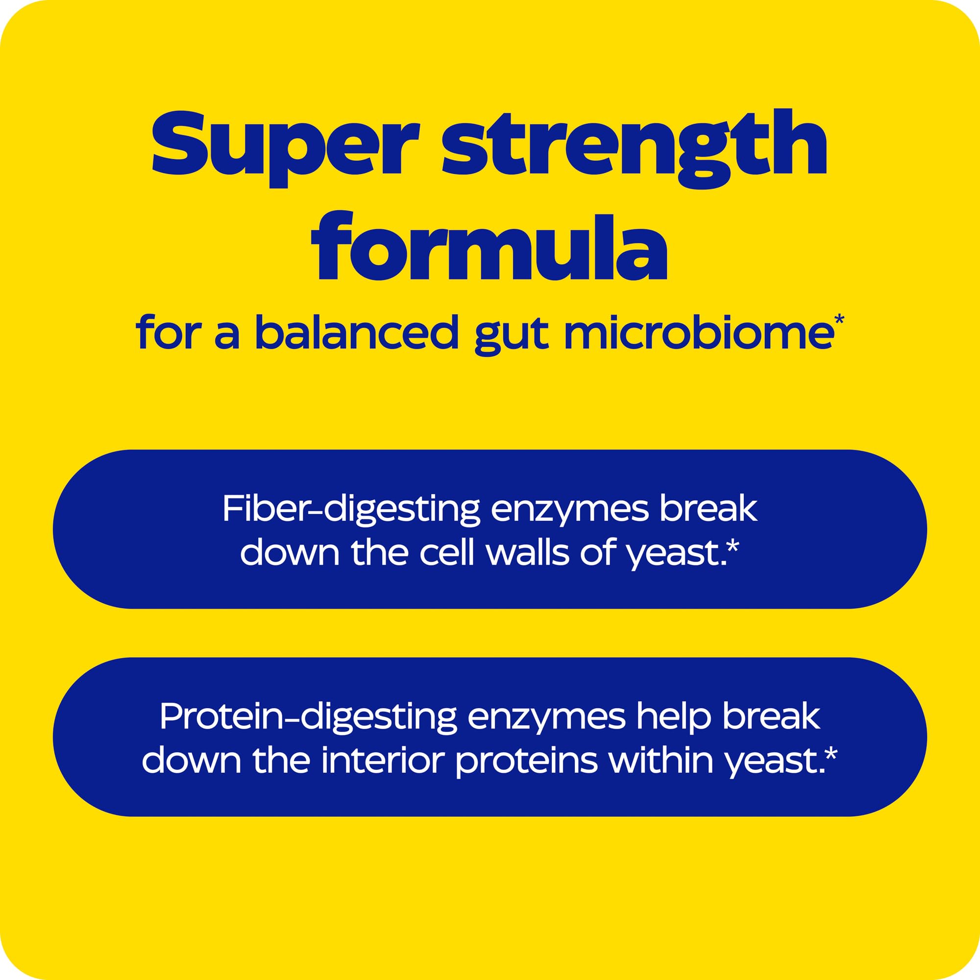 Close-up of Candidase enzyme blends