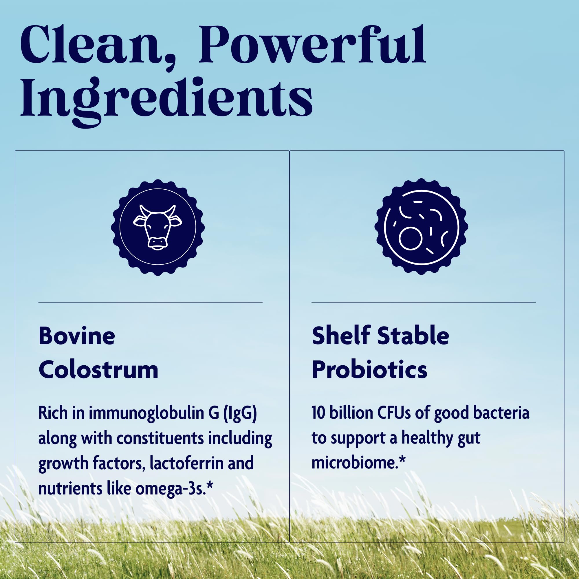 Product label for Enzymedica Colostrum Powder with Probiotics