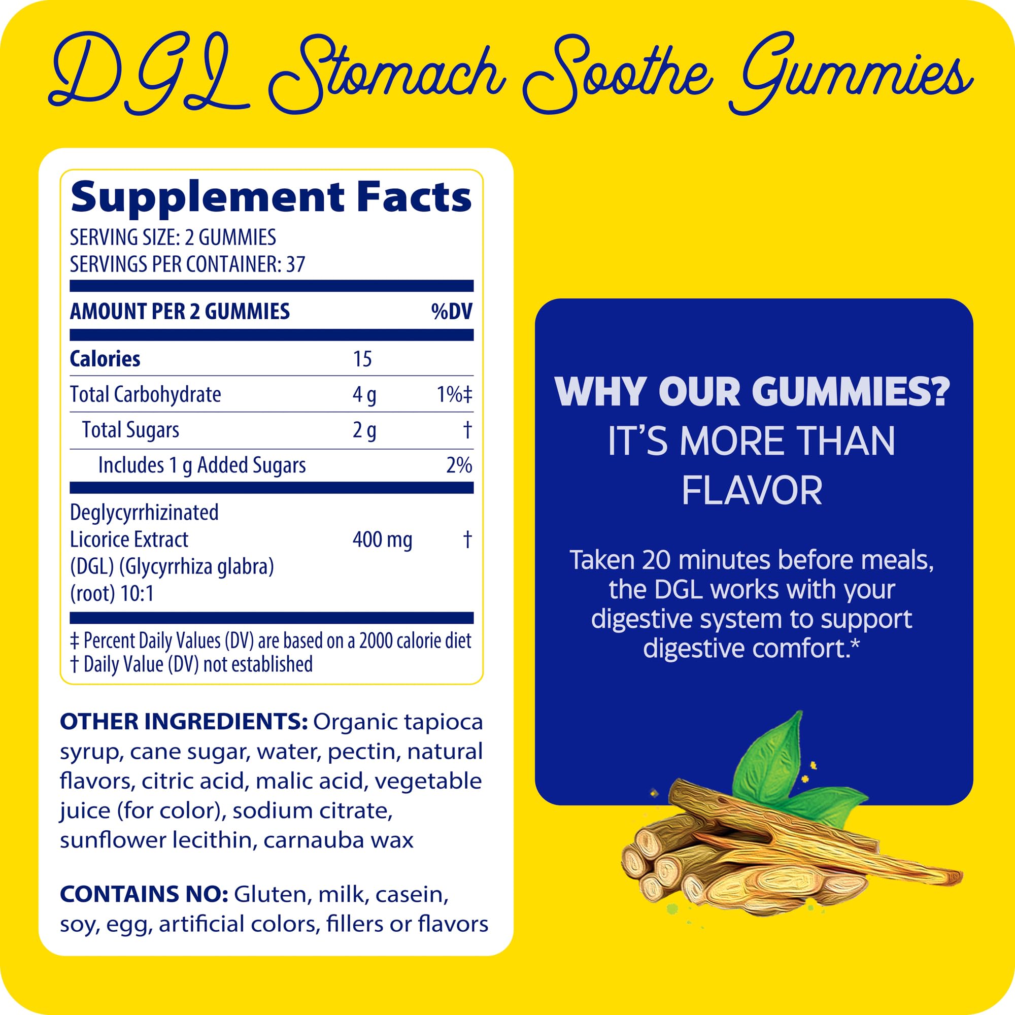 Supplement facts and ingredients panel