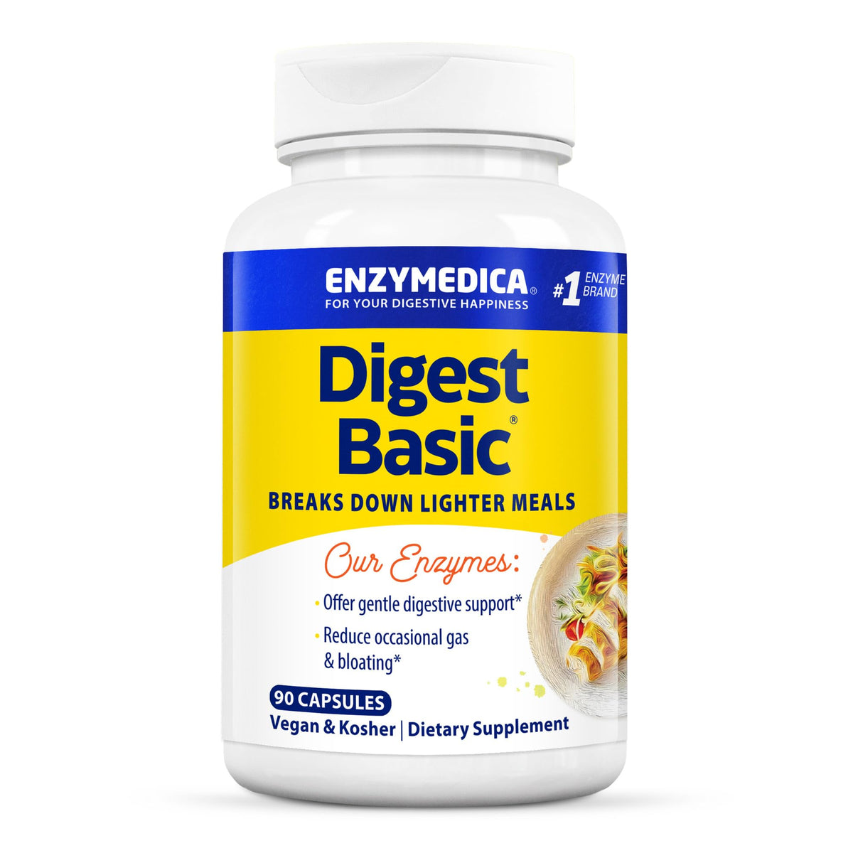 Enzymedica Digest Basic bottle on white background