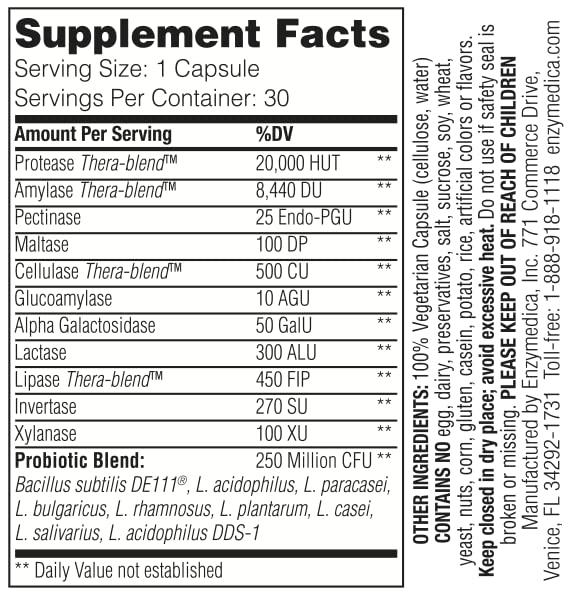 Digest Basic + Probiotics capsule close-up