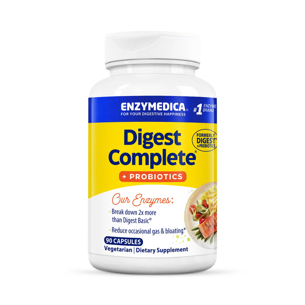 Enzymedica Digest Complete + Probiotics bottle with 90 capsules