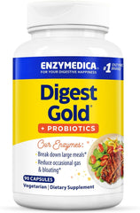 Front view of Enzymedica Digest Gold + Probiotics bottle