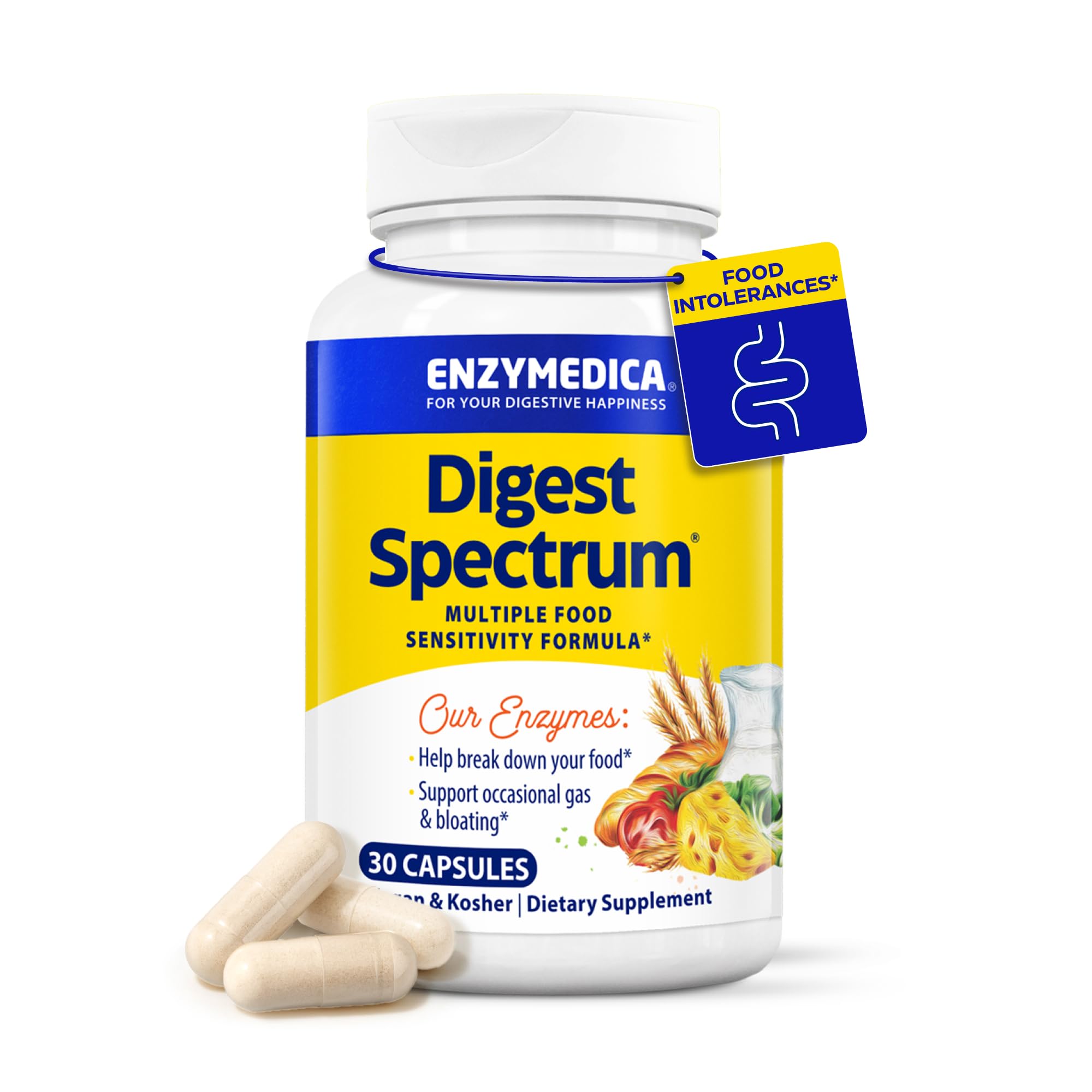 Enzymedica Digest Spectrum bottle on white background