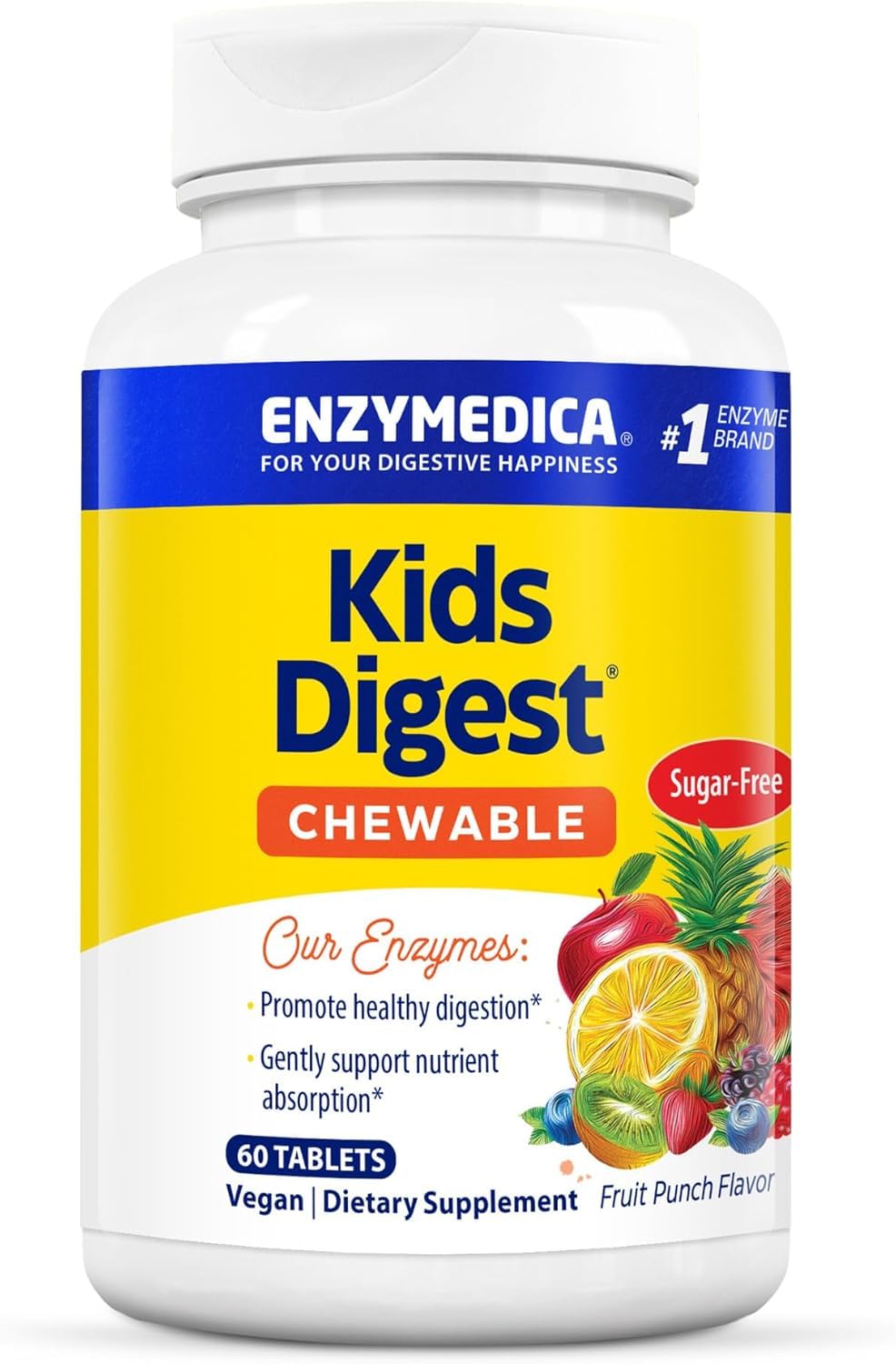 Product image: Enzymedica Kids Digest Chewable Digestive Enzymes bottle