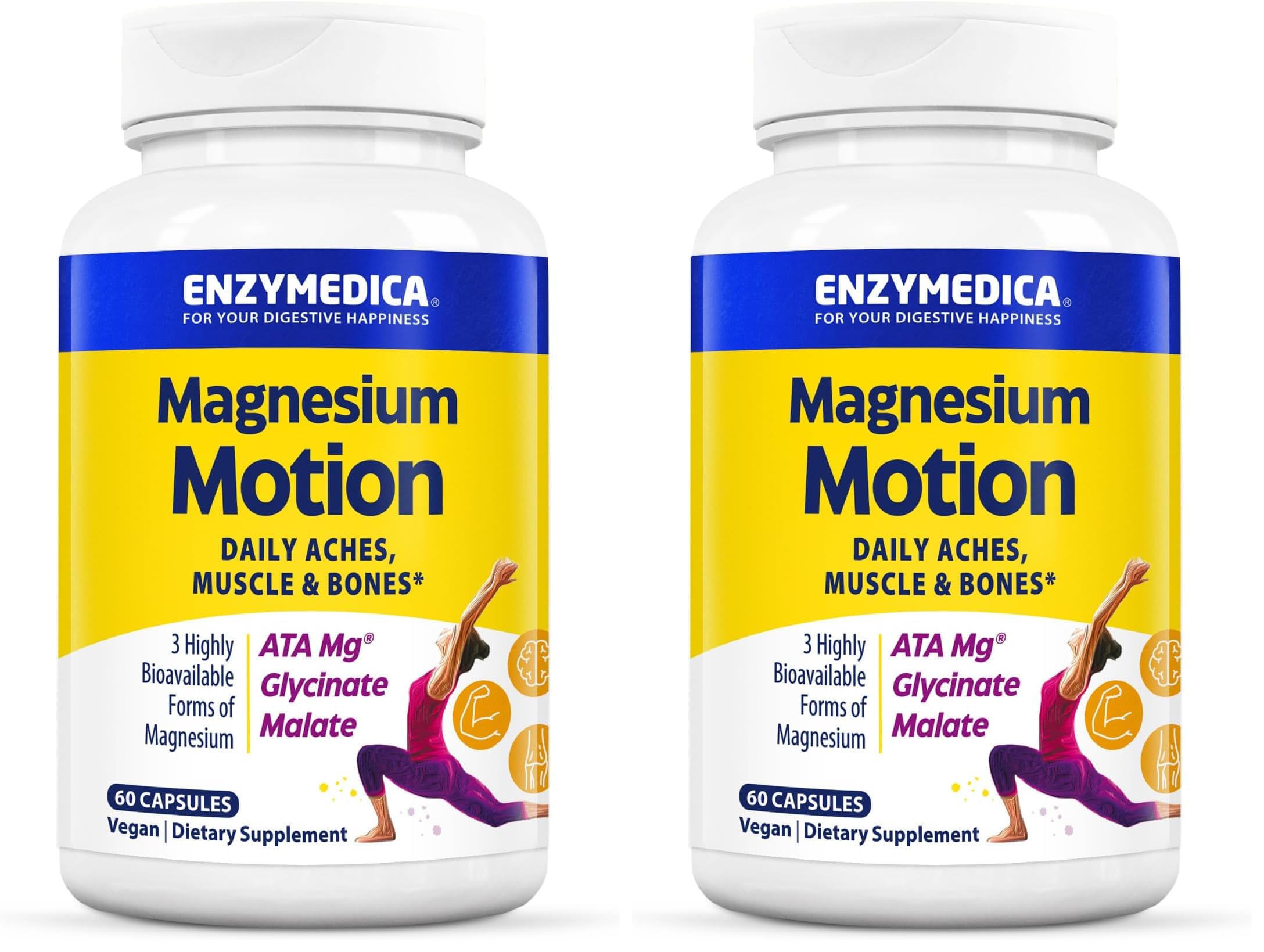 Front view of Enzymedica Magnesium Motion bottle