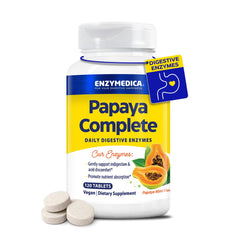 Enzymedica Papaya Enzymes Chewables bottle with mint flavor