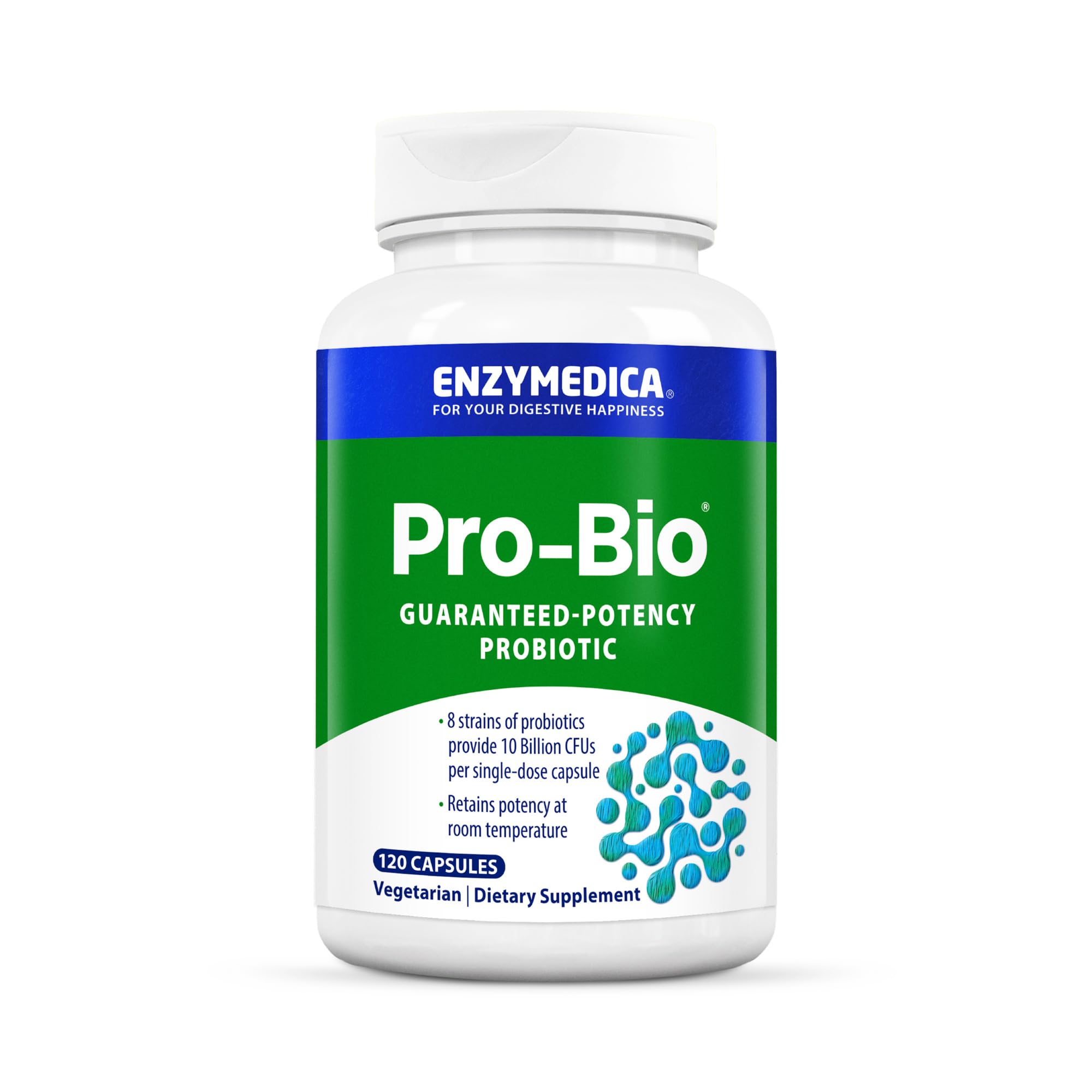 Front view of Enzymedica Pro-Bio bottle