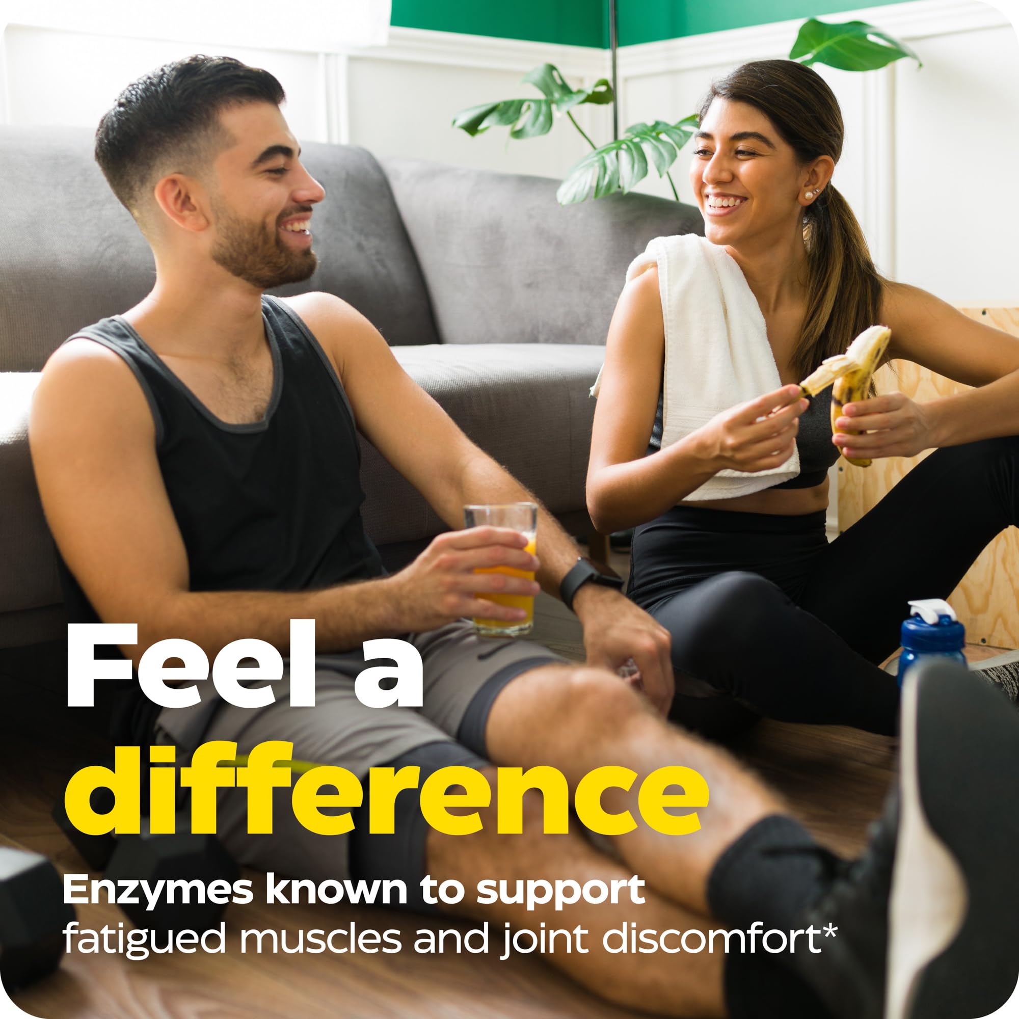 Repair Gold bottle with label and capsules on white background