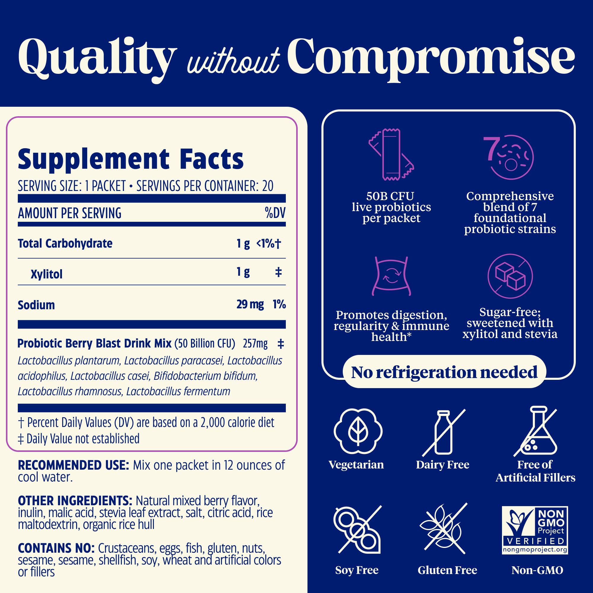 Illustration of digestive and immune support with SubCulture Berry Blast