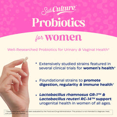 Bottle and packaging of Enzymedica SubCulture Probiotics for Women