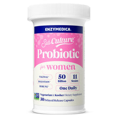 Front view of Enzymedica SubCulture Probiotics for Women bottle