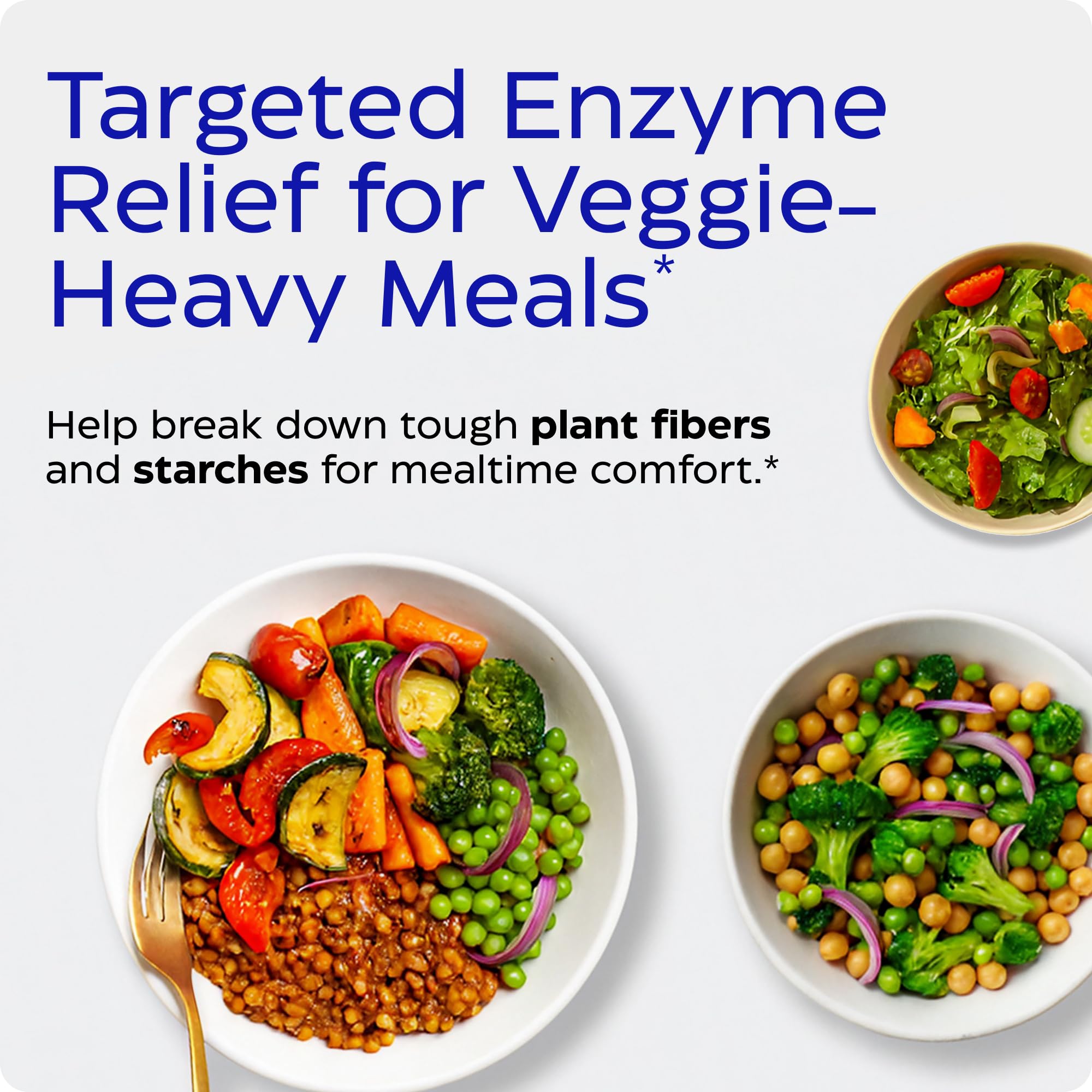 Plate featuring vegetables, grains and legumes for a plant-based meal