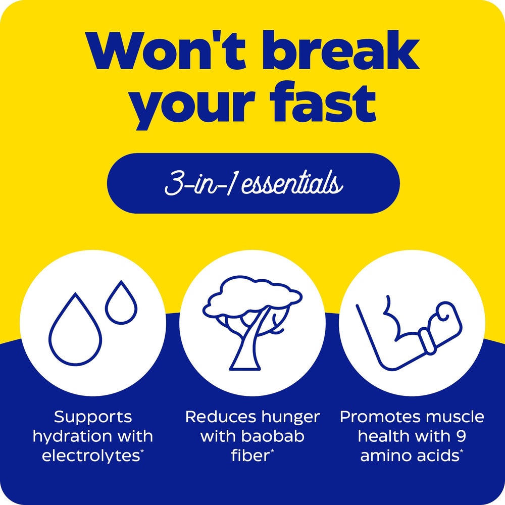 Keto-friendly intermittent fasting drink mix