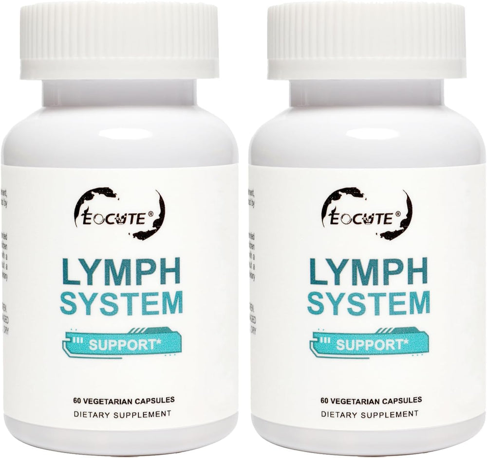 EOCUTE Lymph System Support bottle label - front view