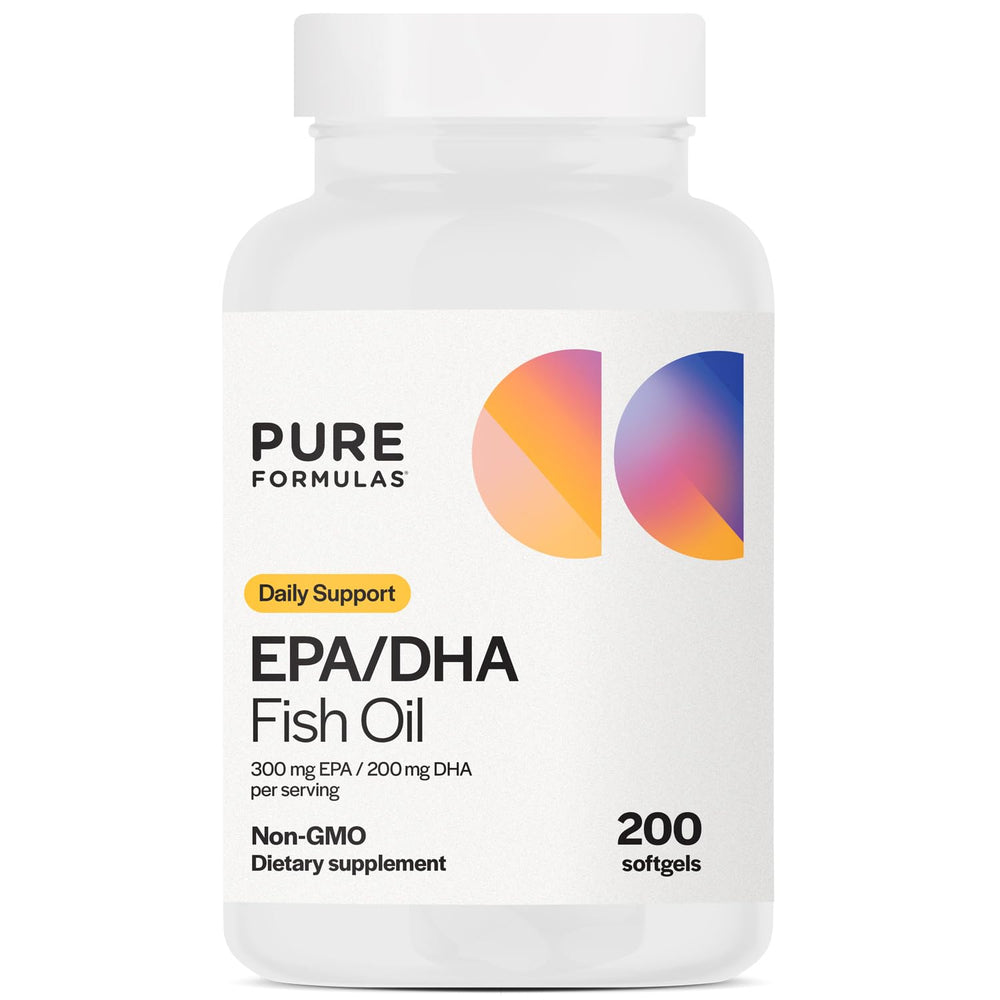 EPA DHA omega-3 per serving with 300 mg EPA and 200 mg DHA