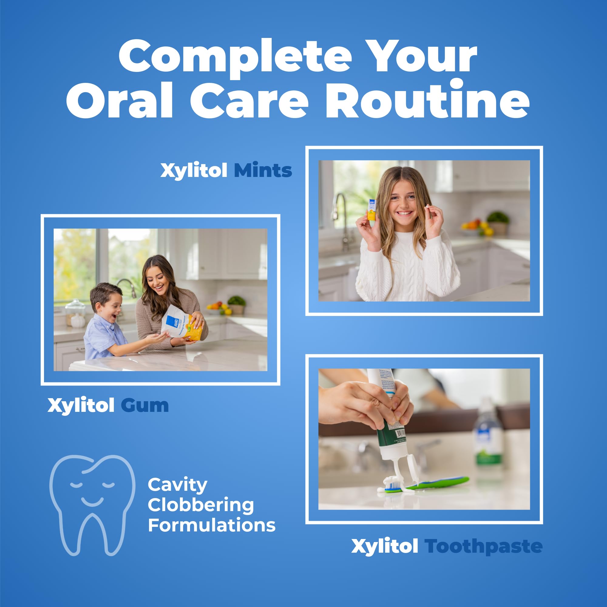 Suggested pairing with Epic xylitol gum or mints