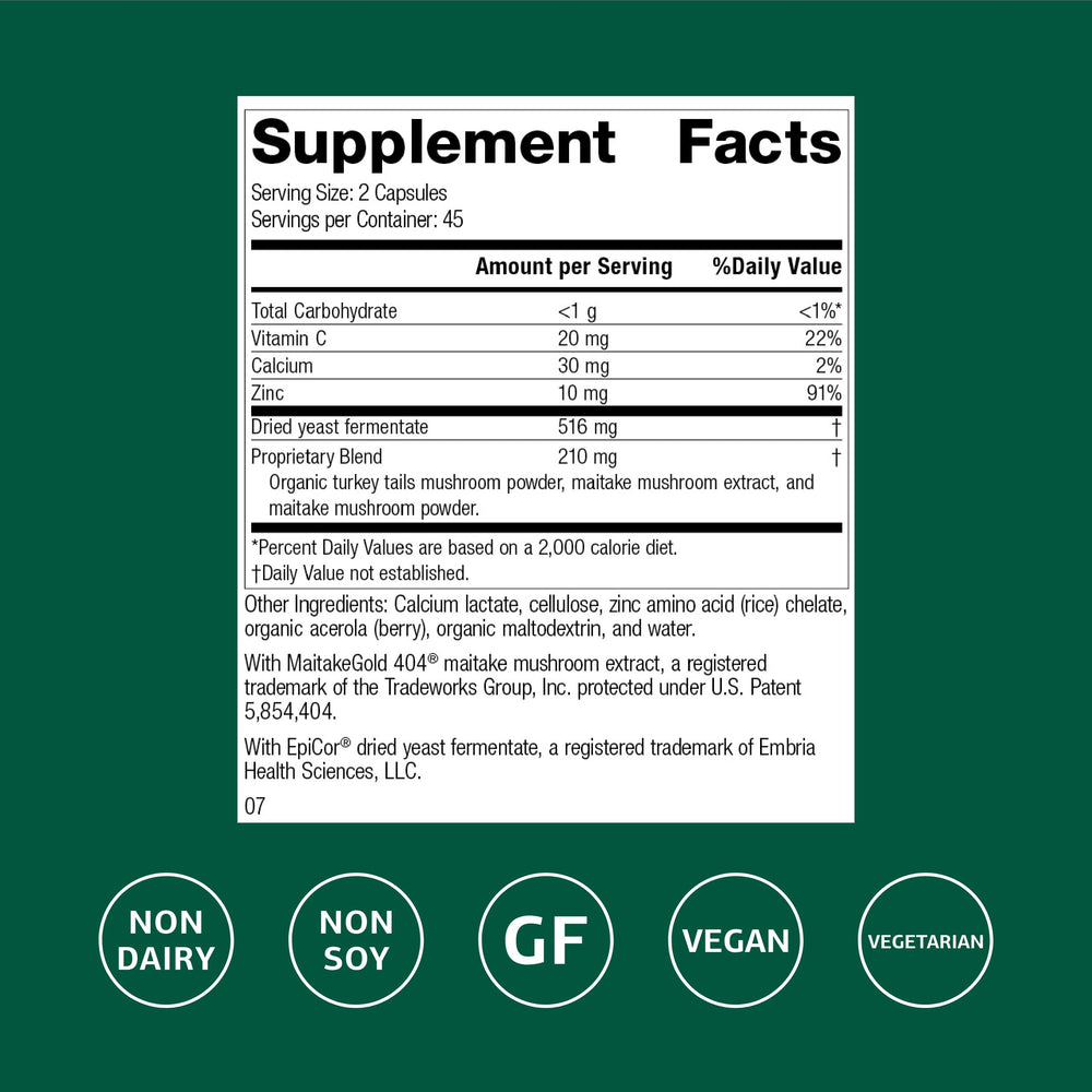 Close-up of Epimune Complex capsules