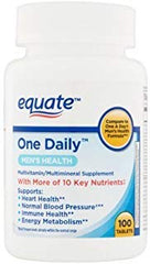 Equate One Daily Men's Multivitamin Multimineral bottle, 100 tablets
