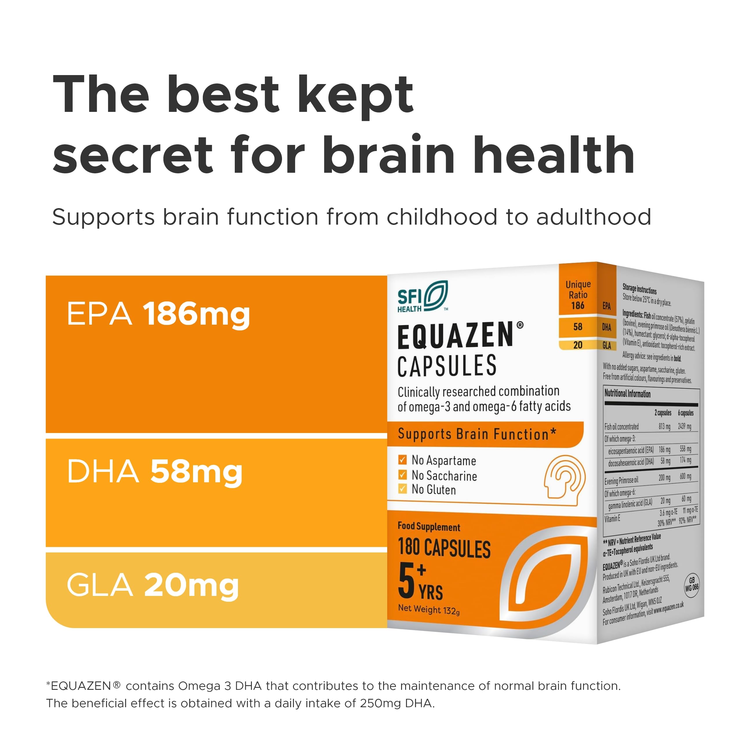 Equazen Eye Q omega-3 and omega-6 blend label