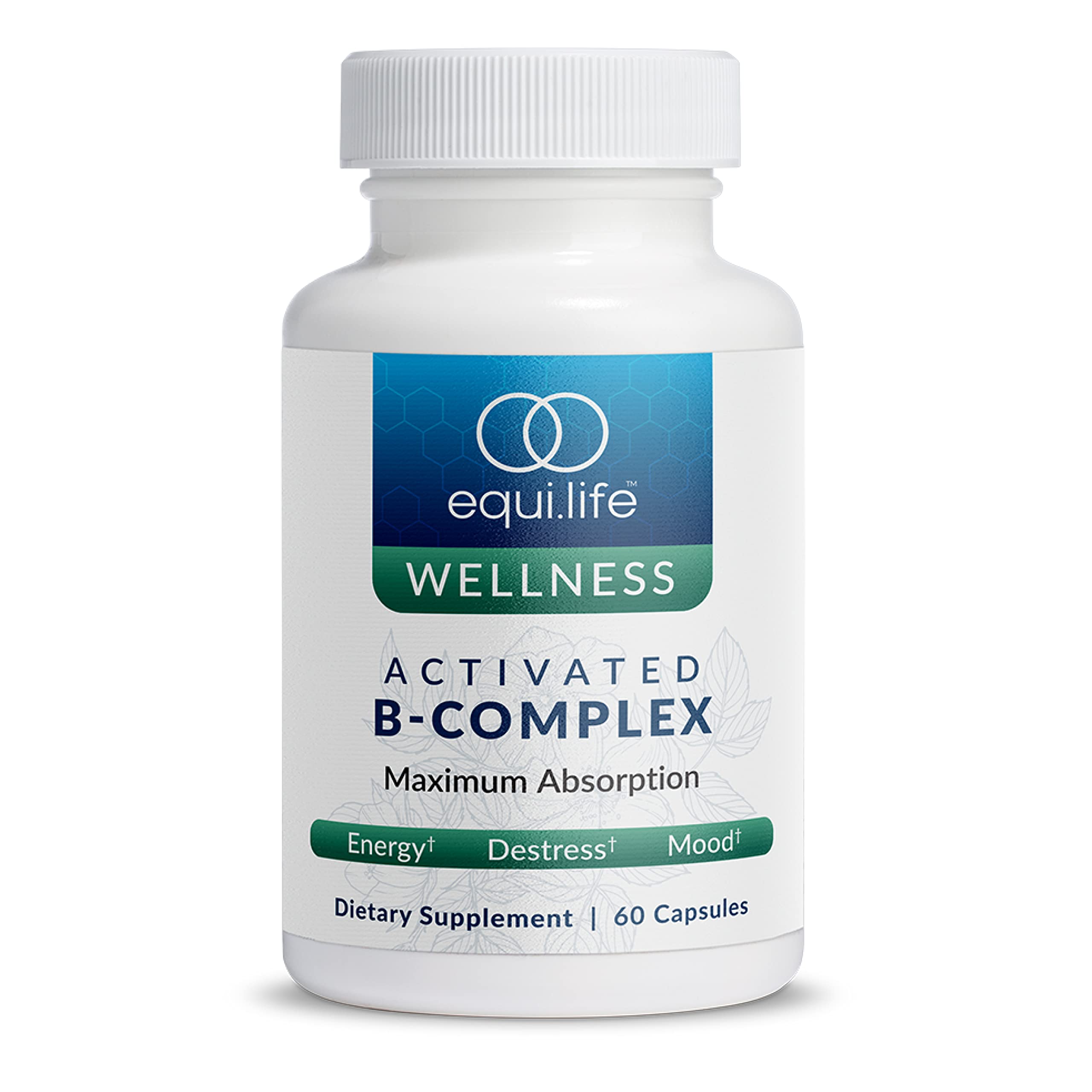 Equilife Activated B Complex bottle with 60 capsules