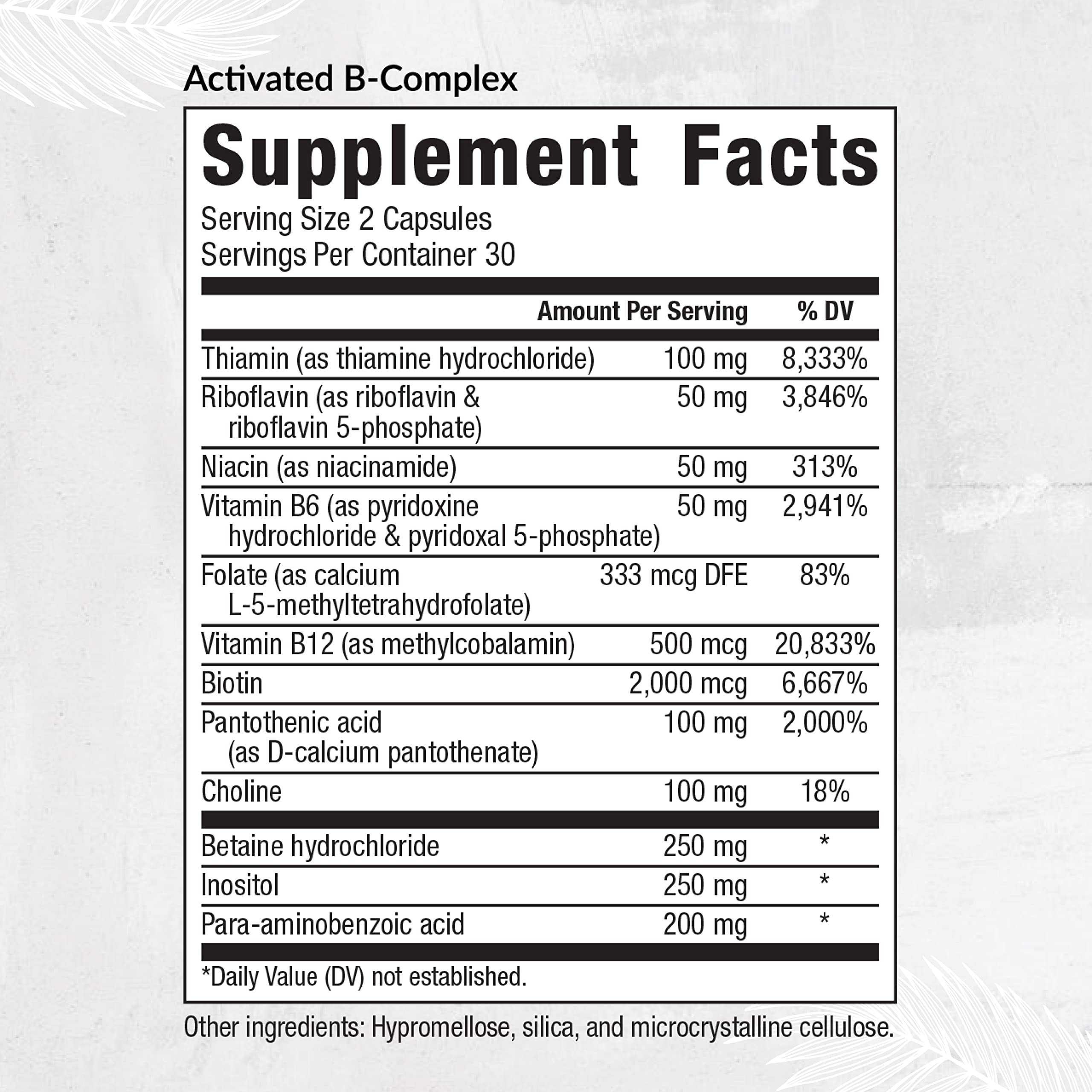 Graphic illustrating energy support from B vitamins