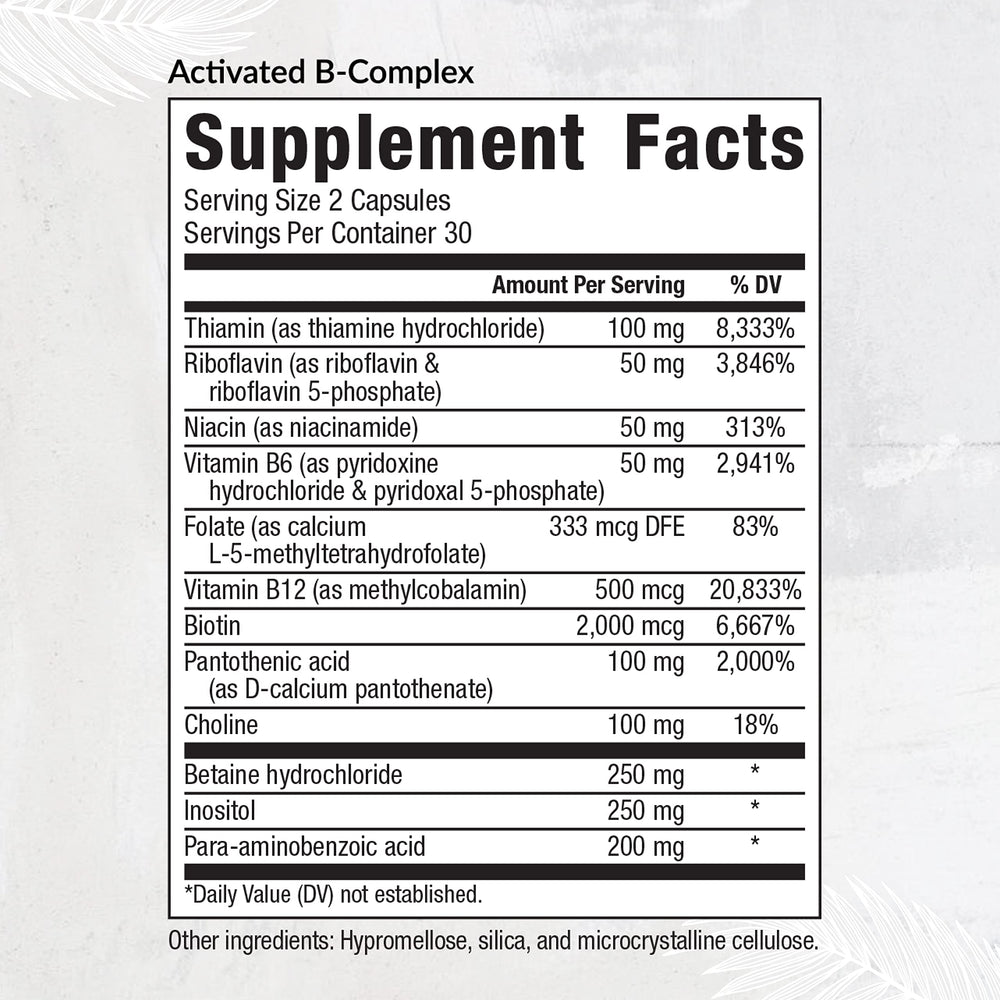 Graphic illustrating energy support from B vitamins