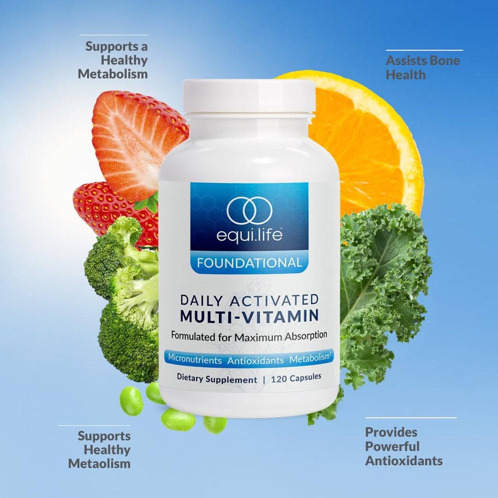 Close-up of activated multivitamin capsules
