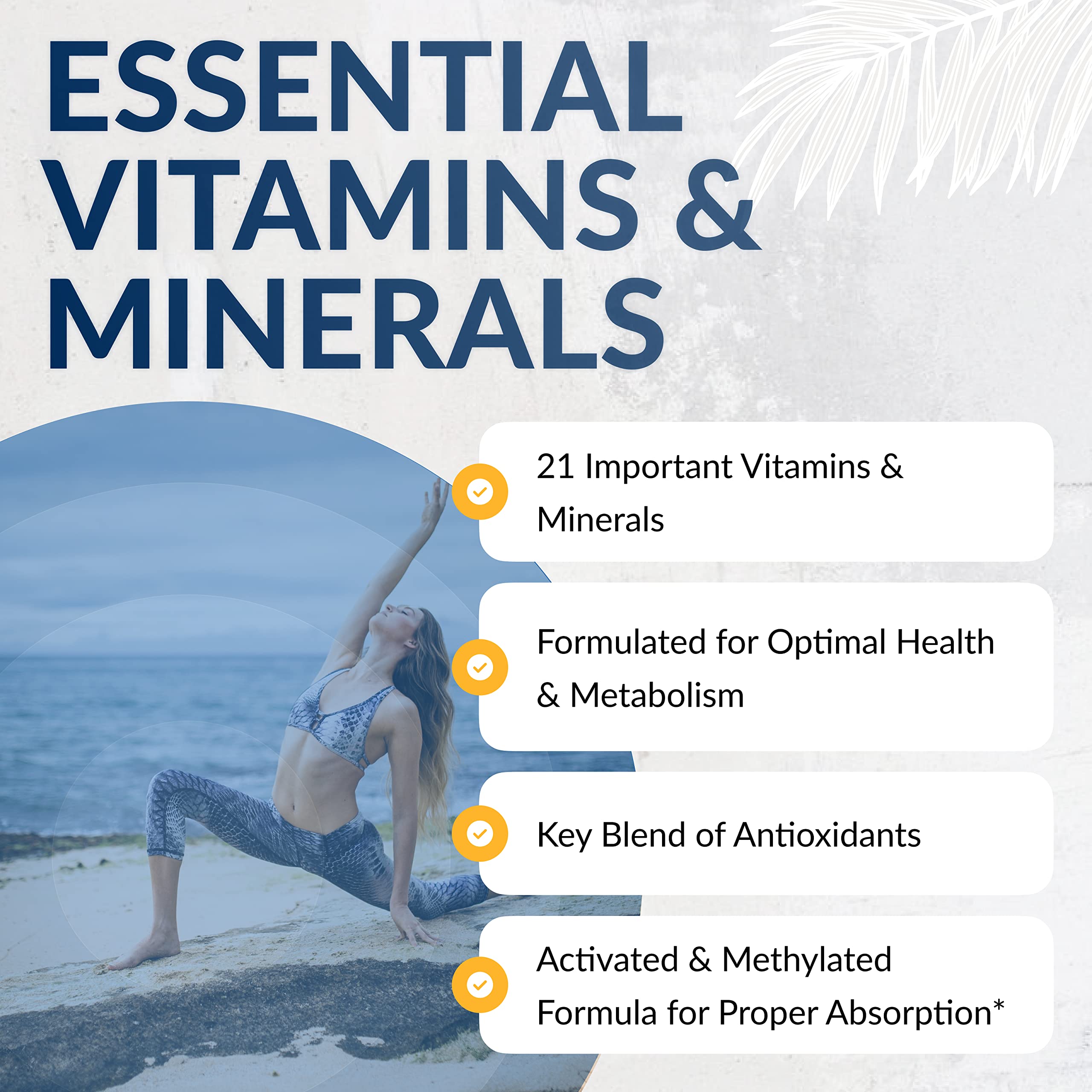Lifestyle image showing the multivitamin as part of daily routine