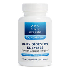 Equilife Daily Digestive Enzyme Supplement bottle with 90 capsules