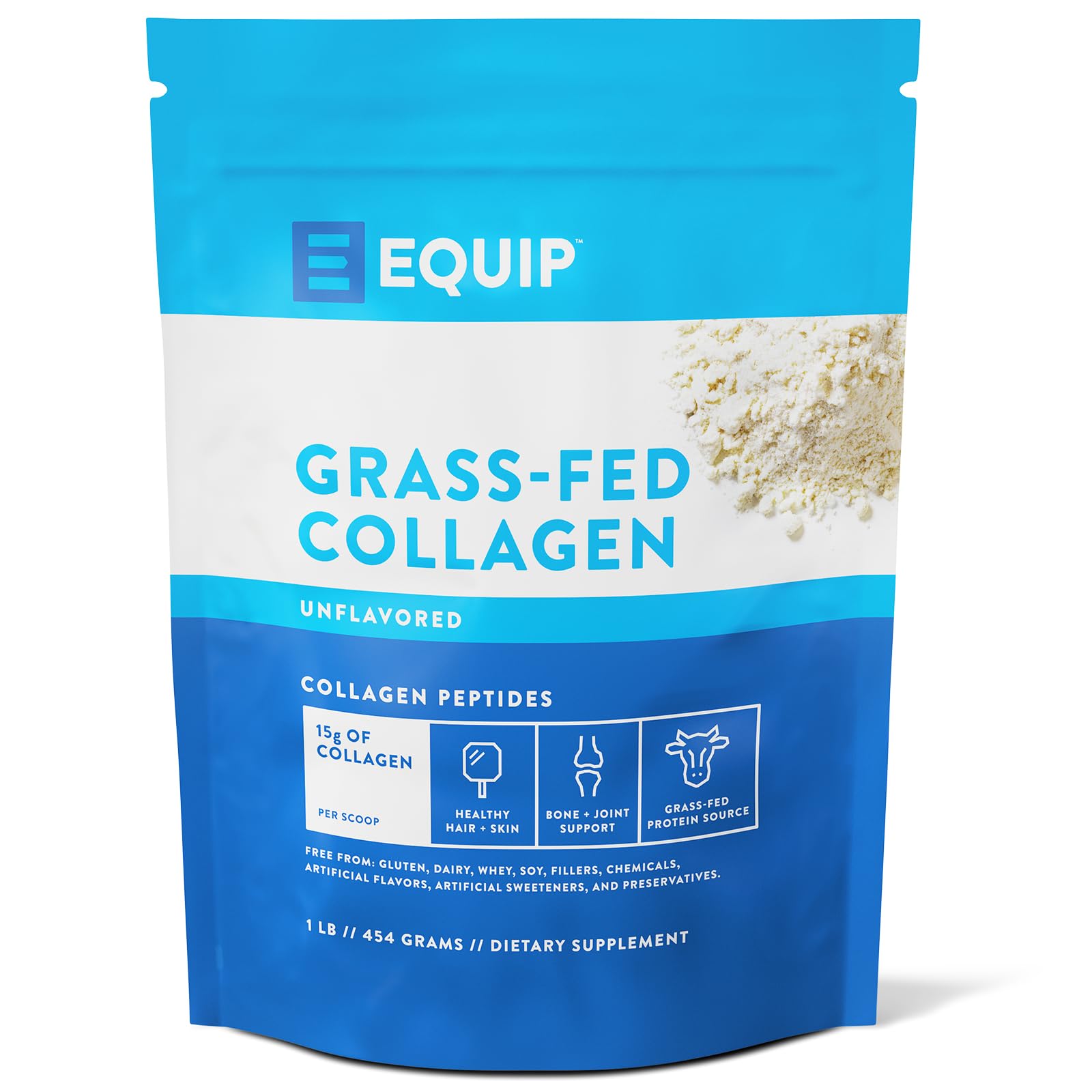 Equip Foods Grass Fed Collagen Powder unflavored - 30 servings