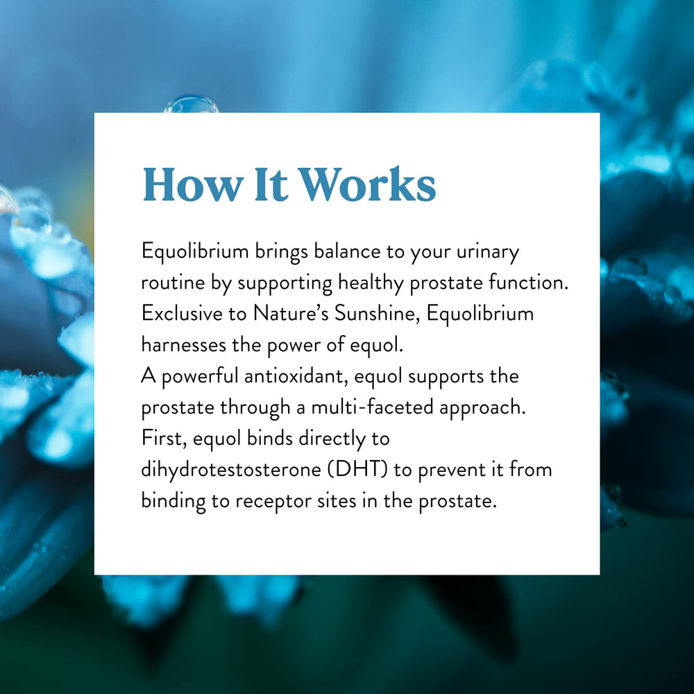 Equolibrium dosing guide showing twice daily use
