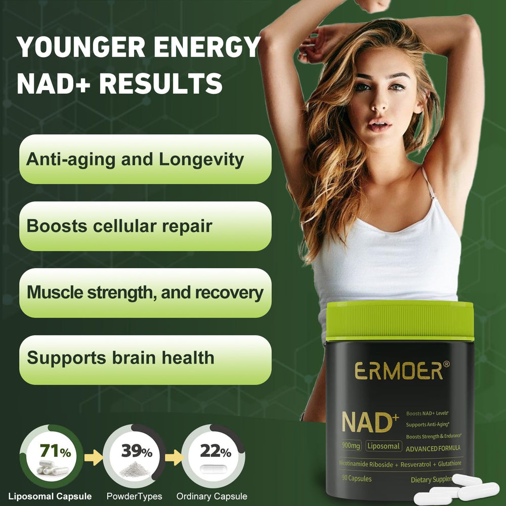 Two capsules representing daily serving for sustained energy