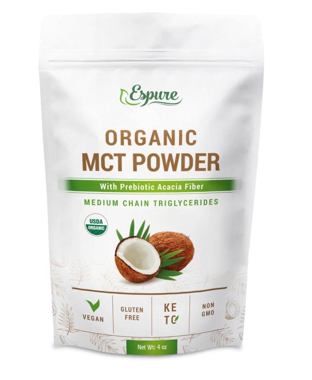 Espure Organic MCT Powder 4 oz front view
