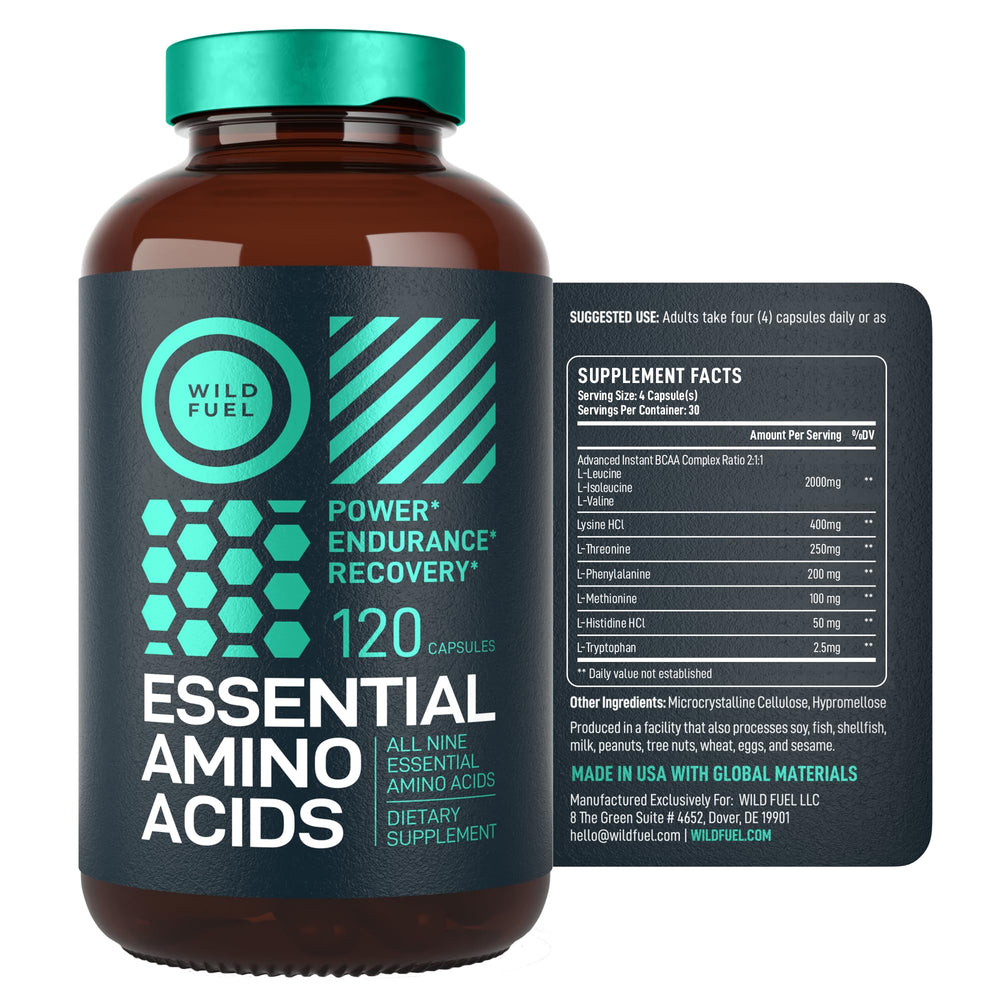 US-made vegan amino acids supplement