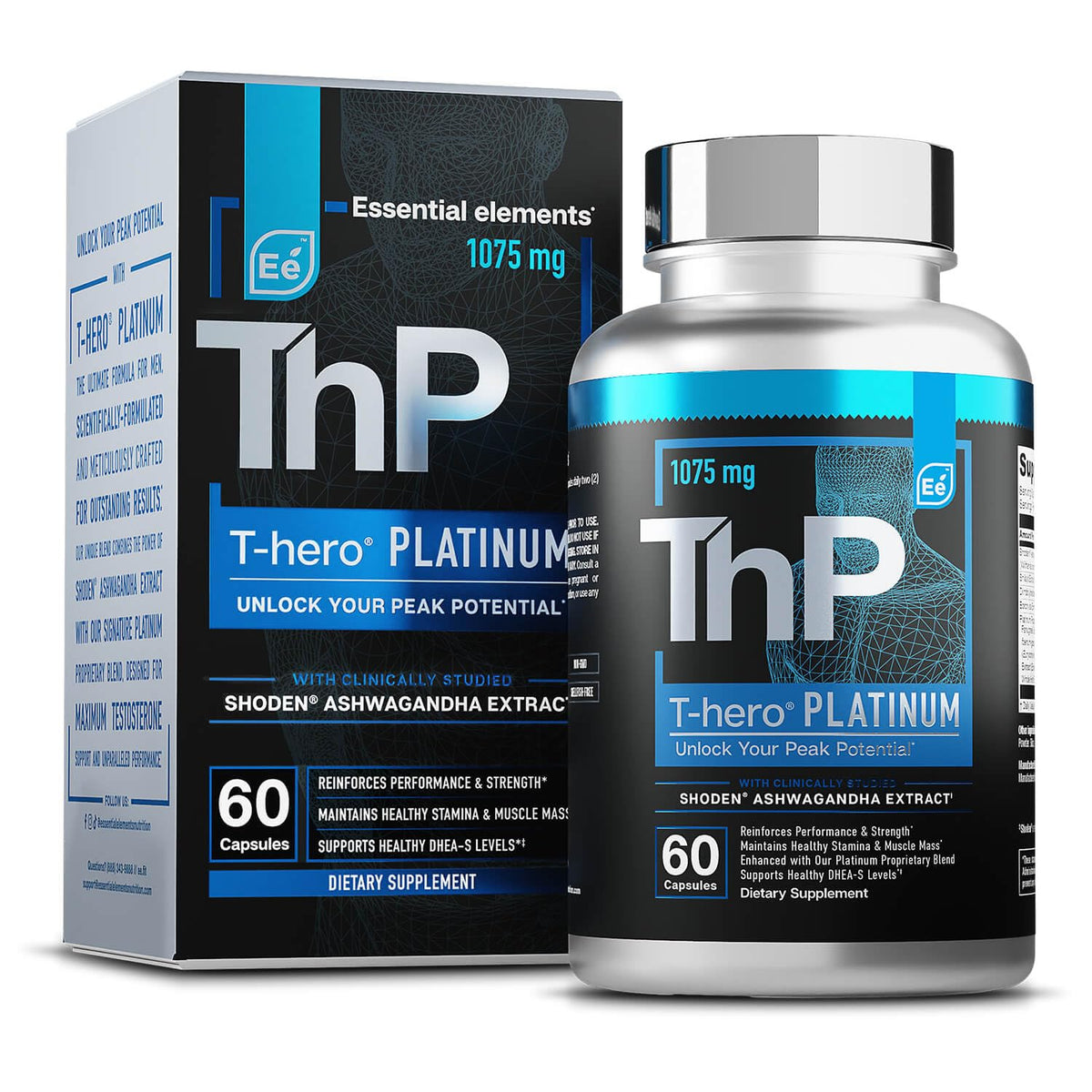 Essential Elements T-Hero Platinum bottle front view