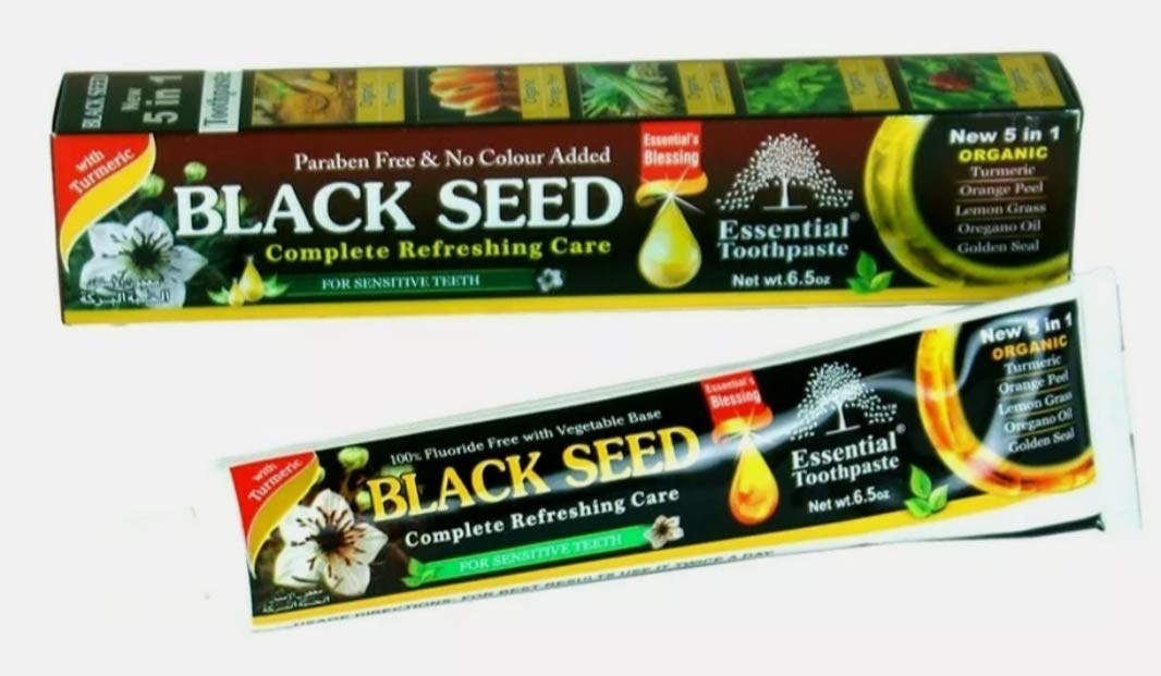 Essential Palace Organic Black Seed Toothpaste 3-Pack - 6.5oz tubes
