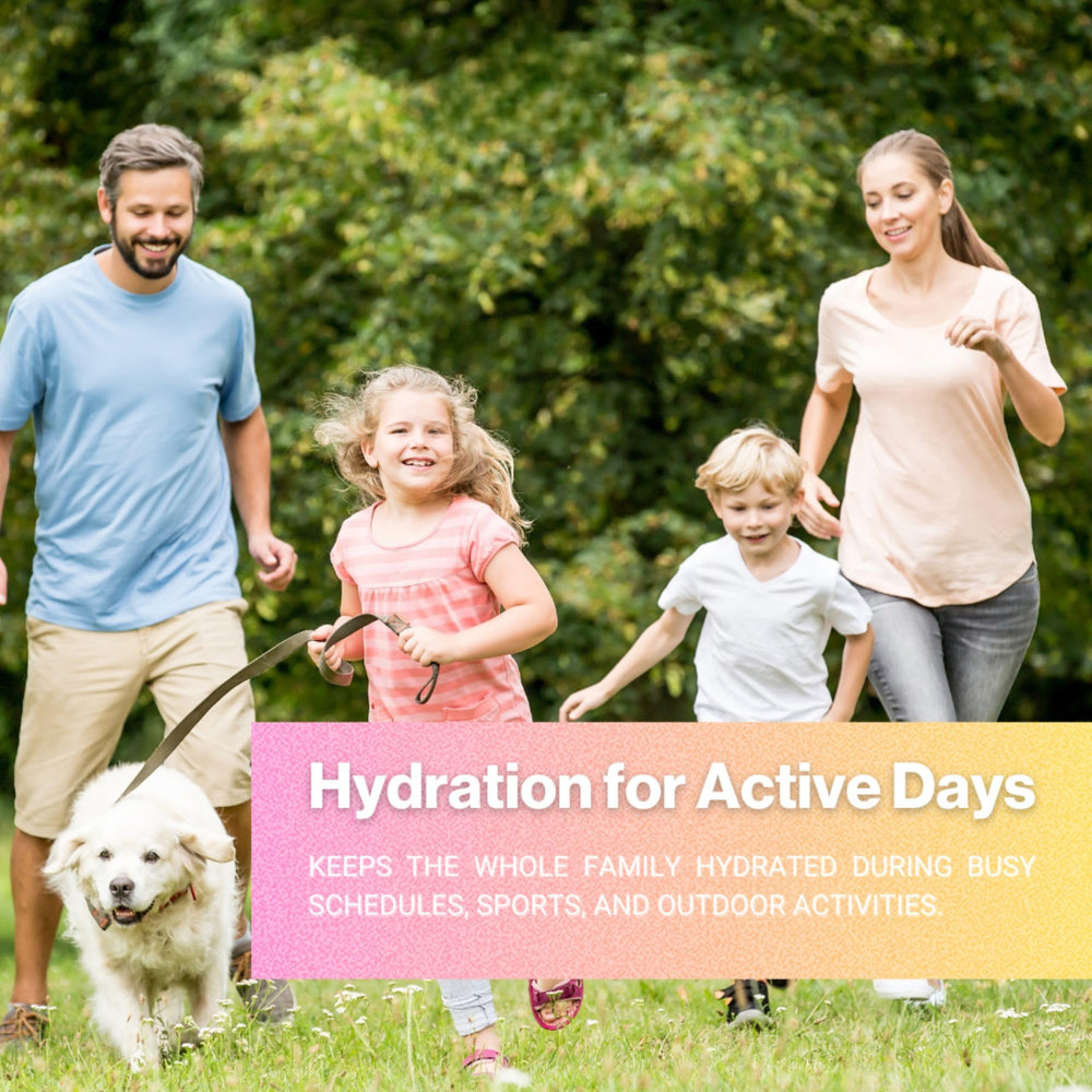 WAETER ingredients label emphasizing non-GMO and dietary-friendly attributes.