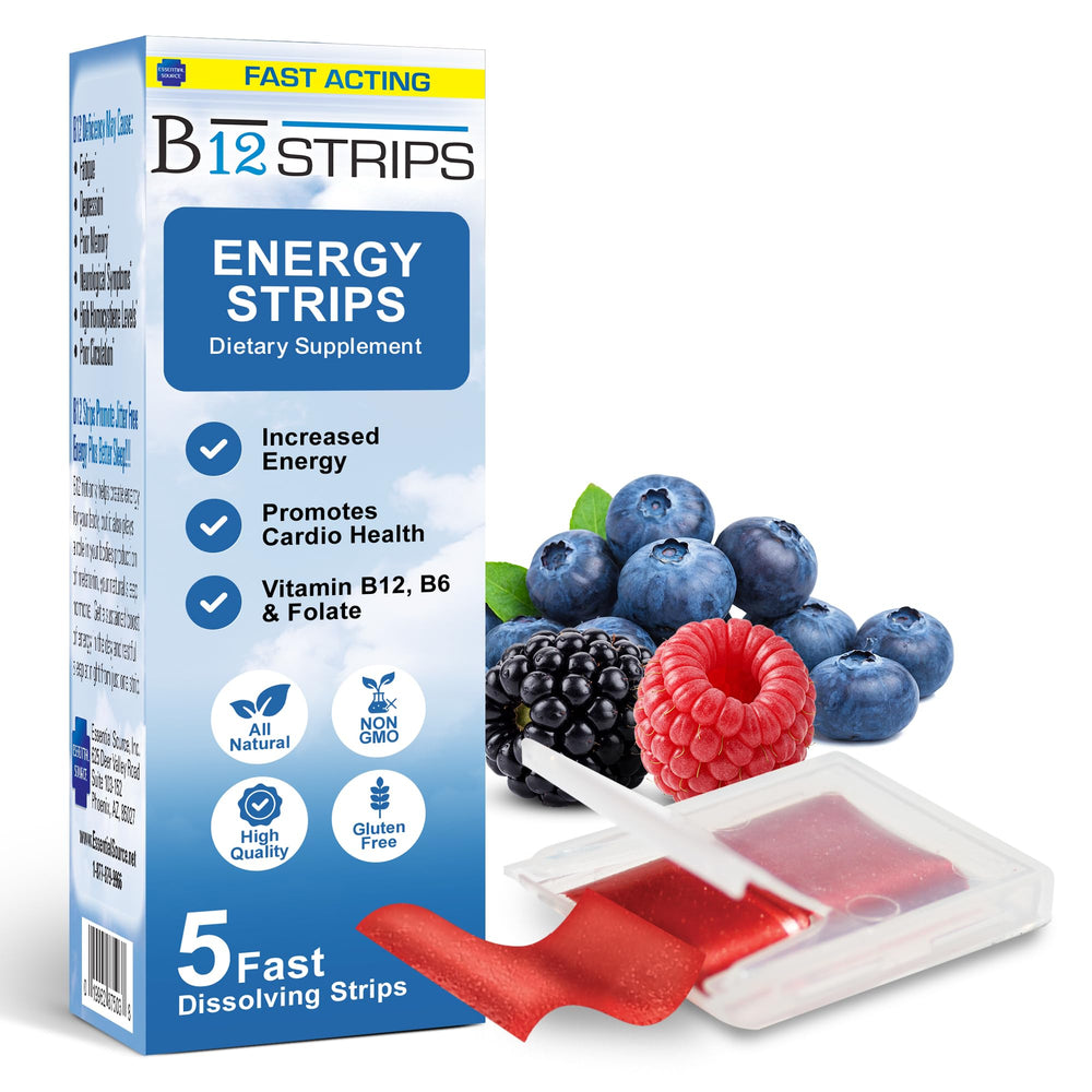 Essential Source 2000 mcg methylcobalamin B12 sublingual energy strips packaging