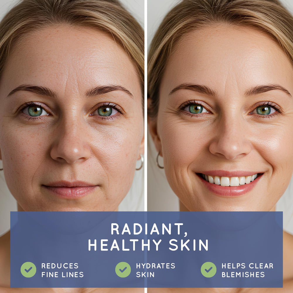 Vegan hair skin nails vitamins packaging