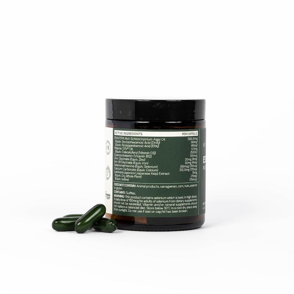 Graphic illustrating energy and immune support from Essential 8