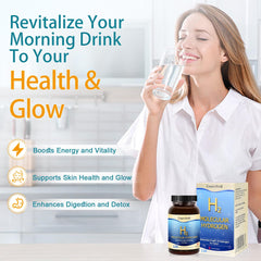 Dissolving molecular hydrogen tablets in water