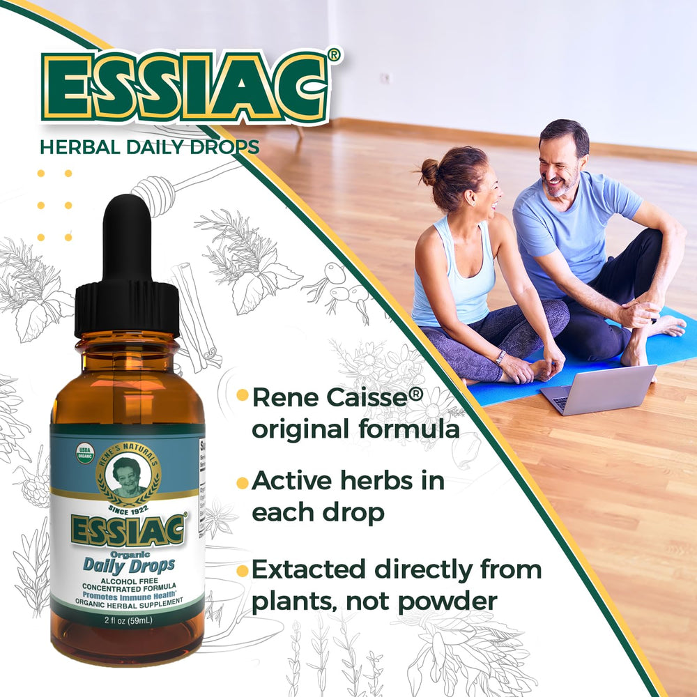 Using Essiac daily drops with water