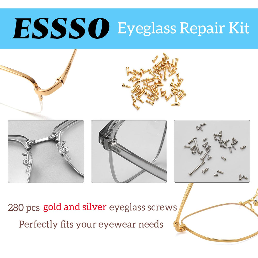 5-in-1 magnetic eyeglass screwdriver with bits