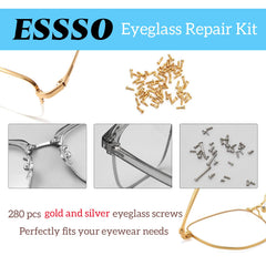 5-in-1 magnetic eyeglass screwdriver with bits