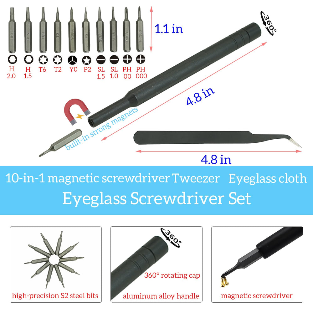 Glasses straps and ear grips included in ESSSO kit