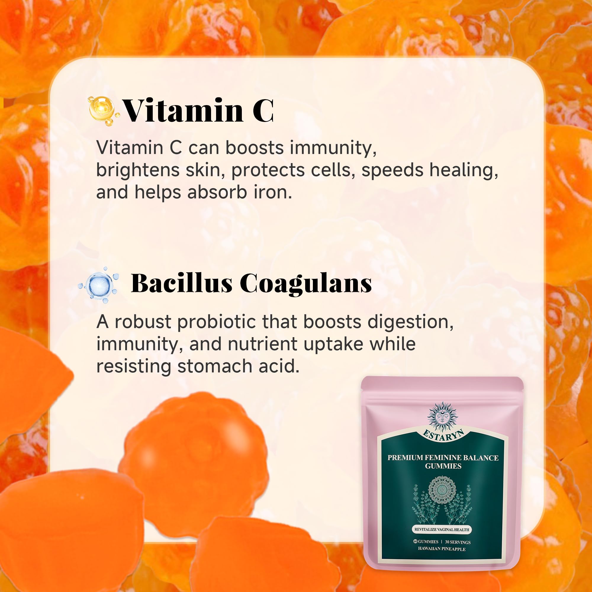 60 gummies per bottle with 30 servings indication